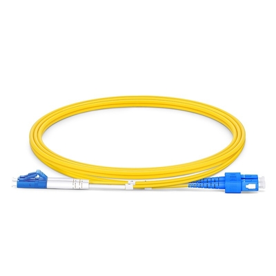 SC UPC複式アパート繊維パッチ ケーブルOS2の単一モードへの5m LC UPC