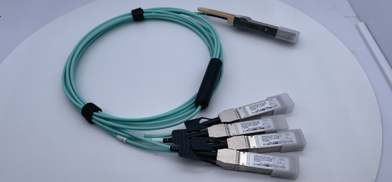 Cisco QSFP-4X10G-AOC3Mの多用性があるブレイクアウトの活動的な光ケーブル40G QSFP+への4x10G SFP+ 3M