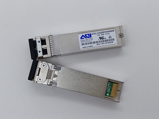 SFP+ DWDM デュアル LC 10G 40km SMF トランシーバー AOI A7ELXD20EDMA0609 光