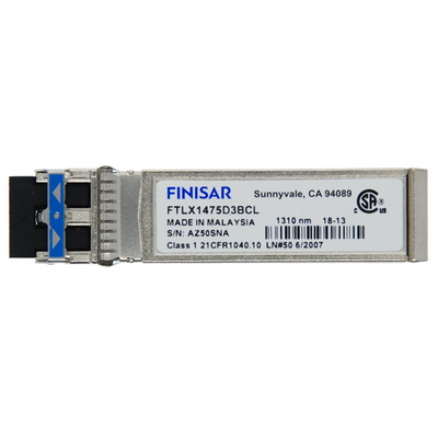 オリジナルのFINISAR FTLX1475D3BCL-FC RoHS-6対応 10Gb/S 10km 1310nm SMF Datacom SFP+トランシーバー