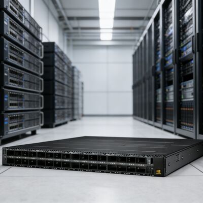 NVIDIA MQM9790-NS2R NVIDIA 400G NDR InfiniBand アンマネージド ネットワーク スイッチ