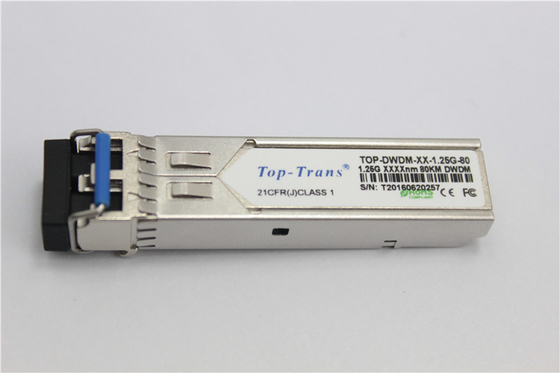 ホットプラグ対応1.25G DWDM SFP複式アパートLC SFPの光学トランシーバー80Km