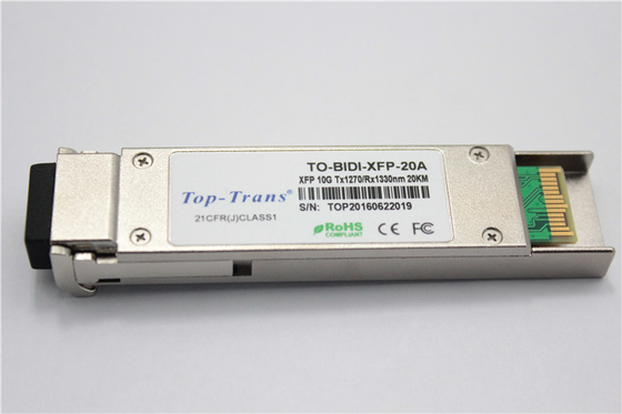 20Km 10G SFPモジュール1270nm 1330nm 10GBASE-BX XFP MSA RoHS