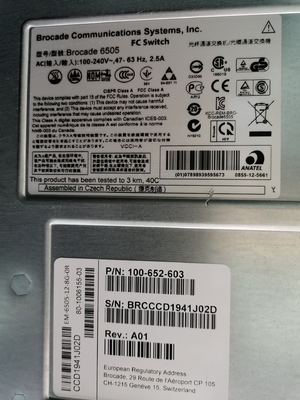 16Gb SFP+ 8の活動的な左舷ブロケードSANスイッチDELL EMC Connectrix DS 6505B