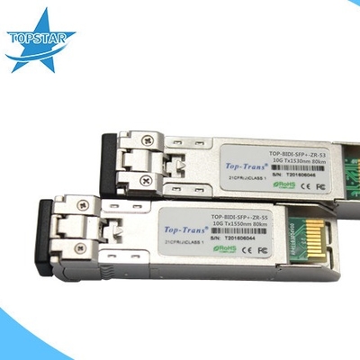 Finisar 10G SFPの二方向のトランシーバー80Km SFPモジュールLCのコネクター