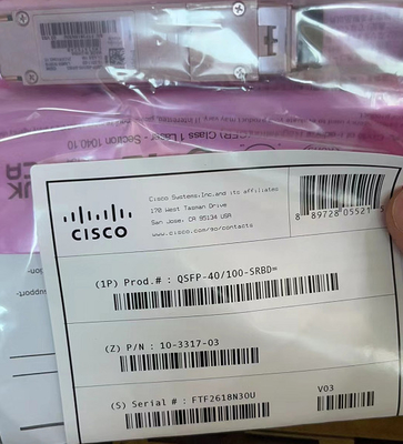 Cisco QSFP-40 QSFP28の光学トランシーバーの10-3317-01 40GBASEおよび100G SR BiDi