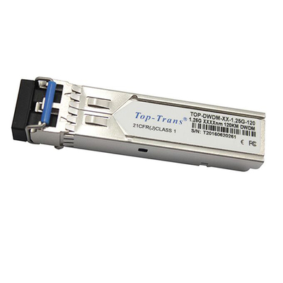 1.25G DWDM SFP 光トランシーバー 120km 低消費電力ネットワーク ソリューション