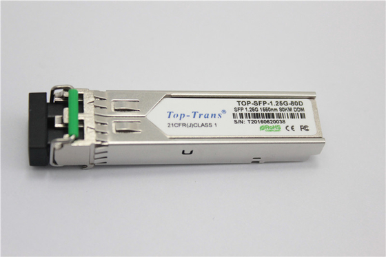 単モードパロ・アルトPAN-SFP-ZXギガビットのイーサネットSFPモジュール1550nm 80KM