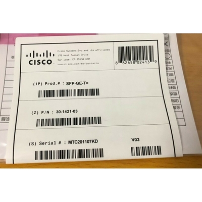 Cisco SFPの光学トランシーバーSFP-GE-Tの銅光学モジュール100Mモジュール