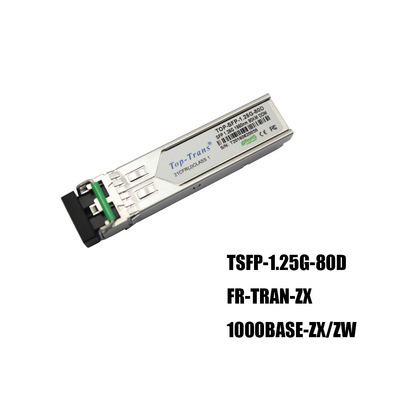 Fortinet FR-TRAN-ZXギガビットのイーサネットSFP単モード光学トランシーバー1550nm 80KM