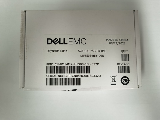 Dell EMC S28-10G-25G-SR-85C LTF8505-BE+-DEN 0M14MKの光学トランシーバー モジュール