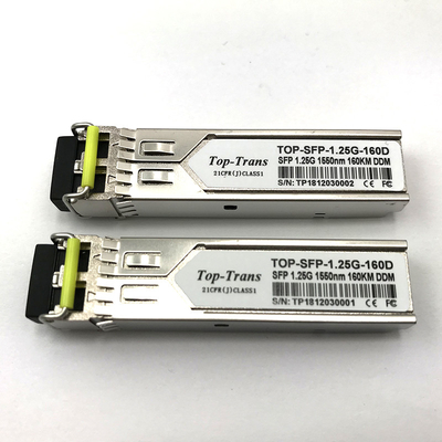 単モード杜松SFP-1GE-EZX-160 1.25G SFPのトランシーバー1550nm 160km