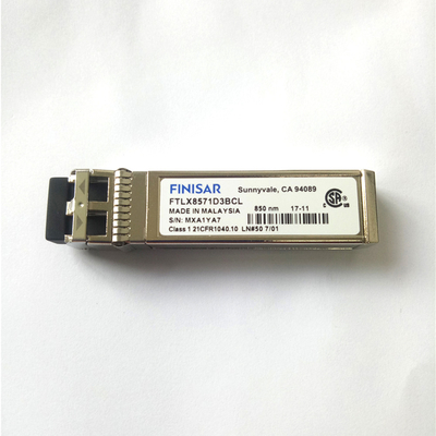10GBASE-SR/SW 10GのイーサネットのためのFTLX8571D3BCL 850nmの多重モードのデータ通信の光学モジュールFinisar 10G SFP+