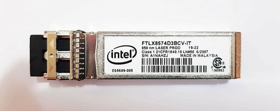 Intel FTLX8574D3BCV-IT 1G/10G 850nmの多重モードのデータ通信SFP+の光学トランシーバー モジュール