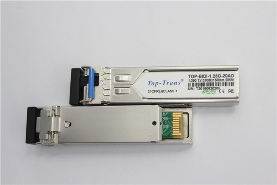 Cisco GLC-BX-20U 1.25G BIDI SFP 1310nm 1550nm 20km SMF単信LCのトランシーバー