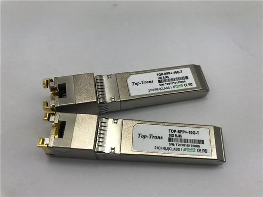 Mellanox MFM1T02A-T 10GBASE-Tの多用性がある10G銅RJ45 SFP+のトランシーバー