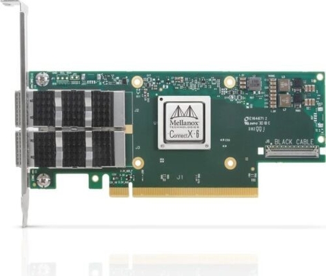 Mellanox MCX653106A-ECAT HPE P24249-001 InfiniBand HDR 100GbE QSFP56 PCIeのアダプターNIC