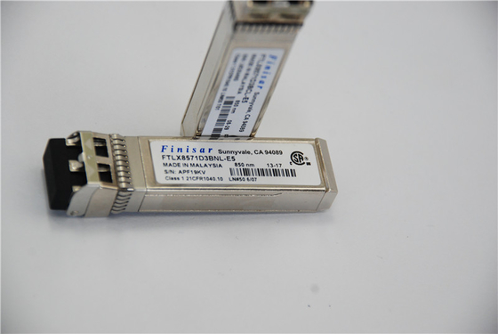 オリジナルのFinisar FTLX8571D3BNLモジュール対応 10Gb/S 850nm SFP+ オプティカルデータコントランシーバー