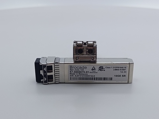 ブロケード 57-0000075-01 XBR-000180 オプティックトランシーバー 10G-SR MMF SFP+ - LC 300m 850nm DDM モジュール