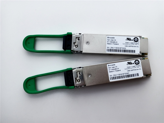 ブロケード 57-1000480-01 XBR-000285 128G QSFP28 2km 1310nm SMFトランシーバーモジュール
