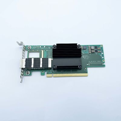 Mellanox ConnectX-6 VPI MCX653105A-ECAT サーバーアダプタ 100GbE インフィニバンド EDR HDR100 シングル QSFP56 PCIe 4.0 X 16 ネットワークカード