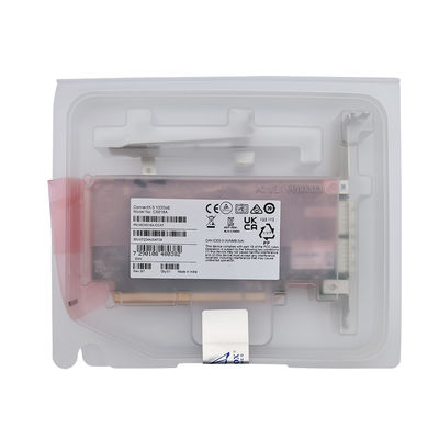 Mellanox MCX516A-CCAT ConnectX-5 EN 100GbE デュアルポート QSFP28 PCIe3.0 X 16 インターフェースカード Tall&Short ブラケット 4G ファイバー接続