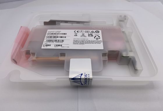 Mellanox MCX516A-CCAT ConnectX-5 EN 100GbE デュアルポート QSFP28 PCIe3.0 X 16 インターフェースカード Tall&Short ブラケット 4G ファイバー接続