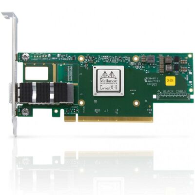Mellanox MCX653105A-EFAT Connect X-6 VPI アダプター PCIe HDR100 EDR IB および 100GbE シングルポート QSFP56 イーサネット ネットワークカード 在庫あり