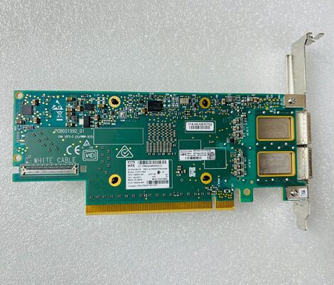HP CX651105A Connect-6 VPI 100Gbps QSFP56 光ファイバーサーバーネットワークアダプター PCIe 3.0 X16 内部イーサネットカード