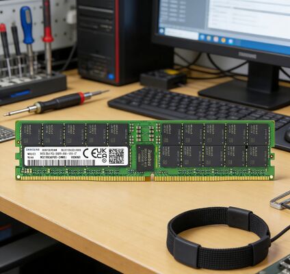 サムスン M321R8GA0PB0-CWMCJ 64GB DDR5 5600MT/s (PC5-44800) ECC RDIMM 2Rx4 1.1V サーバーメモリ RAM