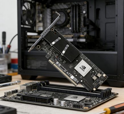 NVIDIA C8220 ConnectX‐8 スーパーNIC 200GbE/400GbE NDR200 インフィニバンド PCIe 6.0 QSFP112 ネットワークカード