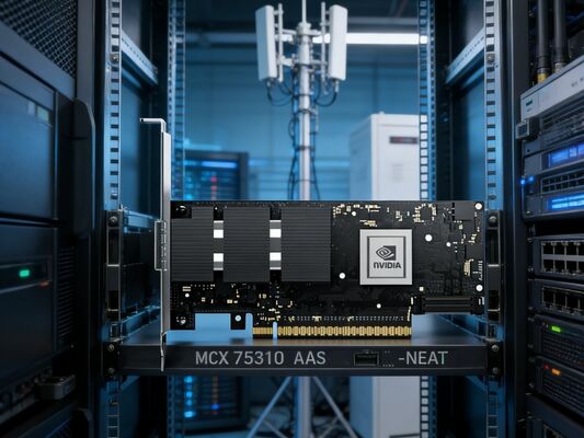 NVIDIA MCX75310AAS-NEAT ConnectX-7 400Gb/s NDR インフィニバンドシングルポート OSFP PCIe 5.0 x16 ネットワークカード